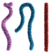 3d fur plumy lines