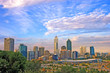 perth city skyline evening framed by native bush perth city skyline evening framed by native bush