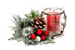 candle with decoration