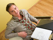 Photo: satisfied man satisfied man