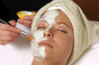 spa salon facial masque application