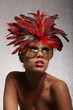 sexy woman in mask