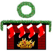 holiday fireplace