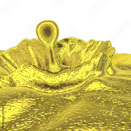 liquid splash - yellow
