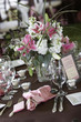 wedding tables set for fine dining