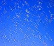 blue sky full of bubbles