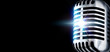 mic in spotlight