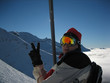 v - skier