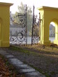 a gate of a smolensk lutheran cemetery