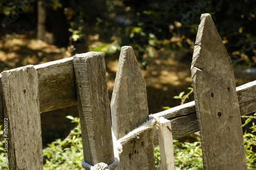 barrière en bois