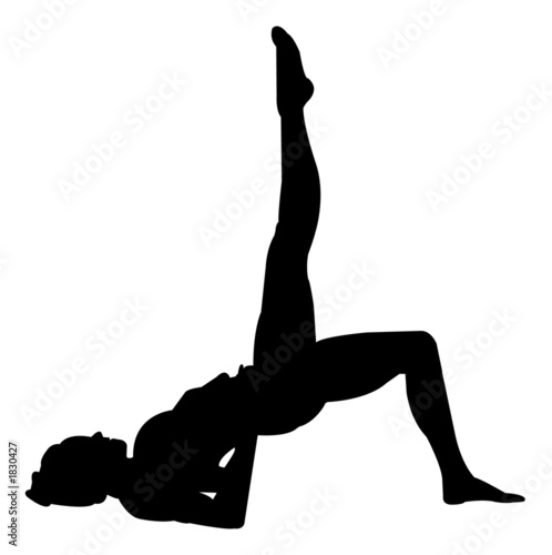 Illustration: exercise silhouette exercise silhouette