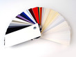 paper samples on white bakground