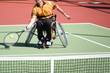 wheel chair tennis for disabled persons (men)