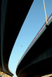 highway viaducts perspective against the sky