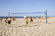 volleyball on a beach volleyball on a beach