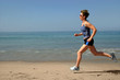 Photo: exercising on the beach exercising on the beach