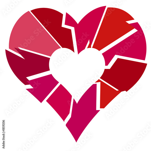 Illustration: broken heart broken heart