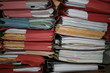 piles of files