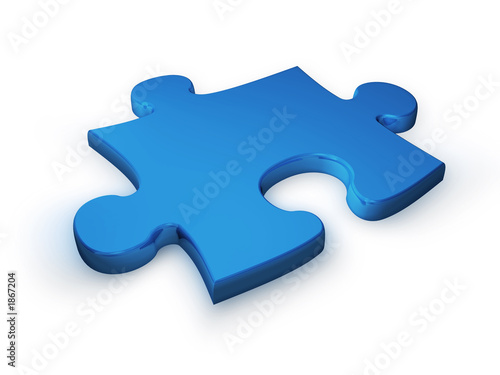 Illustration: puzzleteil blau 2 - puzzle piece blue puzzleteil blau 2 - puzzle piece blue