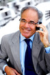 older businessman on a break with his laptop