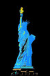 illustration freiheitsstatue, new york city illustration freiheitsstatue, new york city