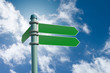 blank street sign (w/clipping path)