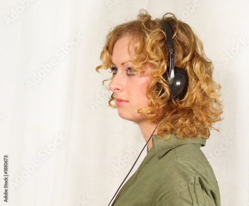 Photo: girl with headphones girl with headphones