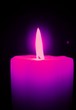 bougie mauve