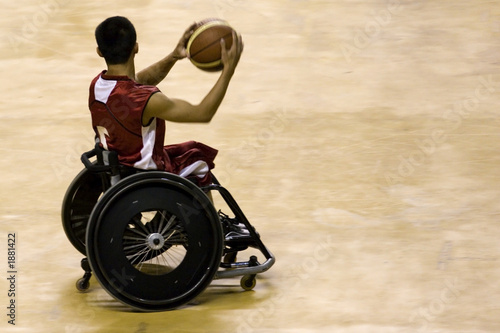 Photo: wheel chair basketball for disabled persons (men) wheel chair basketball for disabled persons (men)