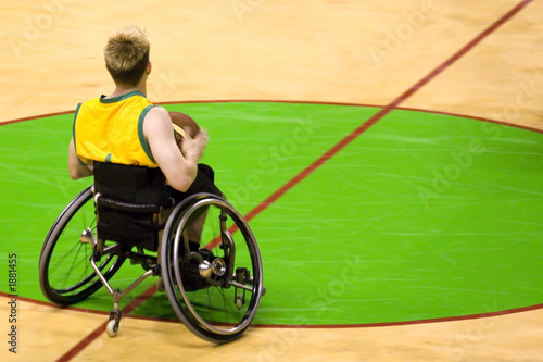Photo: wheel chair basketball for disabled persons (men) wheel chair basketball for disabled persons (men)