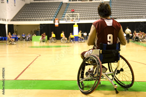 Photo: wheel chair basketball for disabled persons (men) wheel chair basketball for disabled persons (men)