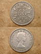 from series: coins of world. england. two shillings.
