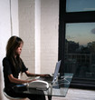 asian girl working