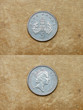 from series: coins of world. england. five pence.