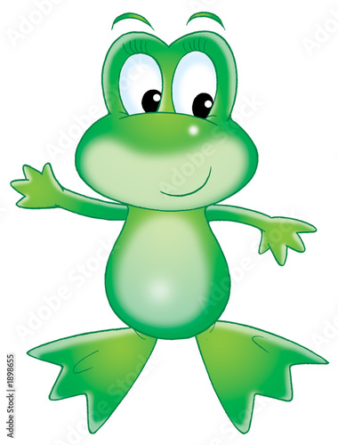 Illustration: green frog green frog