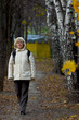 at the walking