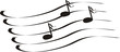 notes a treble clef