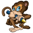 monkey and wax-crayon 2