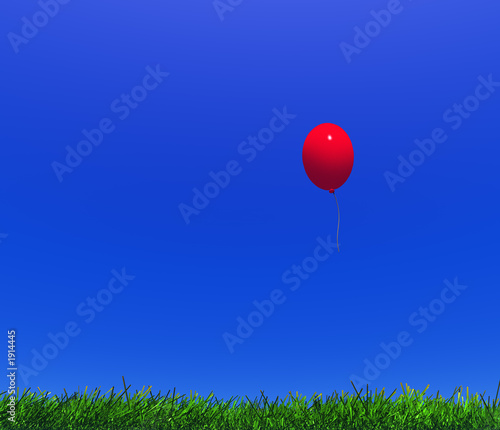 balloon and grass