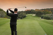 golf swing in valderrama, spain