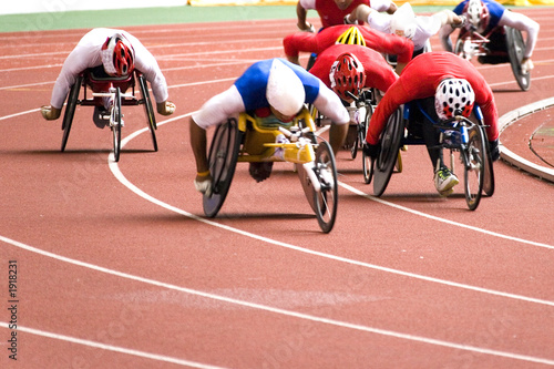 Photo: wheel chair race for disabled persons wheel chair race for disabled persons