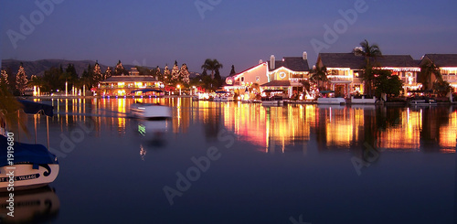 Photo: boating on lake with christmas lights boating on lake with christmas lights