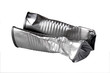 crushed tin can