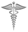 caduceus medical symbol chrome caduceus medical symbol chrome