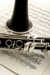 clarinet and sheet music