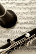 clarinet and sheet music