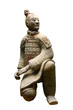 isolated terracotta warrior (archer)