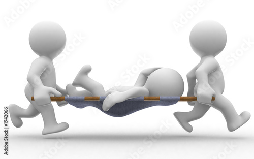 3d abstract running doctors
