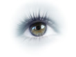 yeux bleuté
