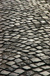 a cobblestone road